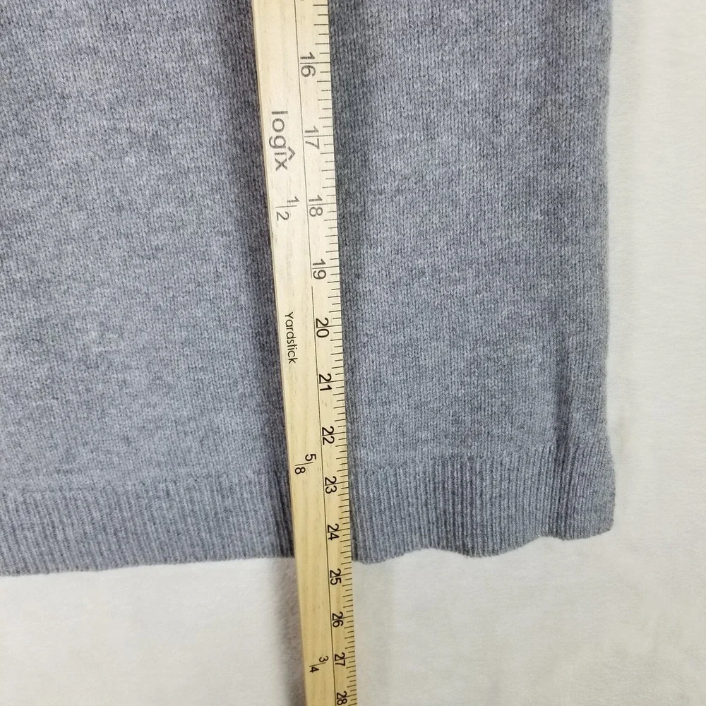 Tabitha Webb Hooded Sweater Women Medium Grey Fair Isle Wool Blend Pullover